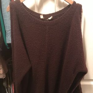 Anthro cut-out shoulder sweater